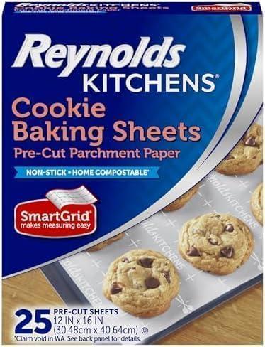 image:imageReynolds Kitchens Air Fryer Liners Disposable Unbleached Parchment Paper Sheets 50 CountBaking Sheets