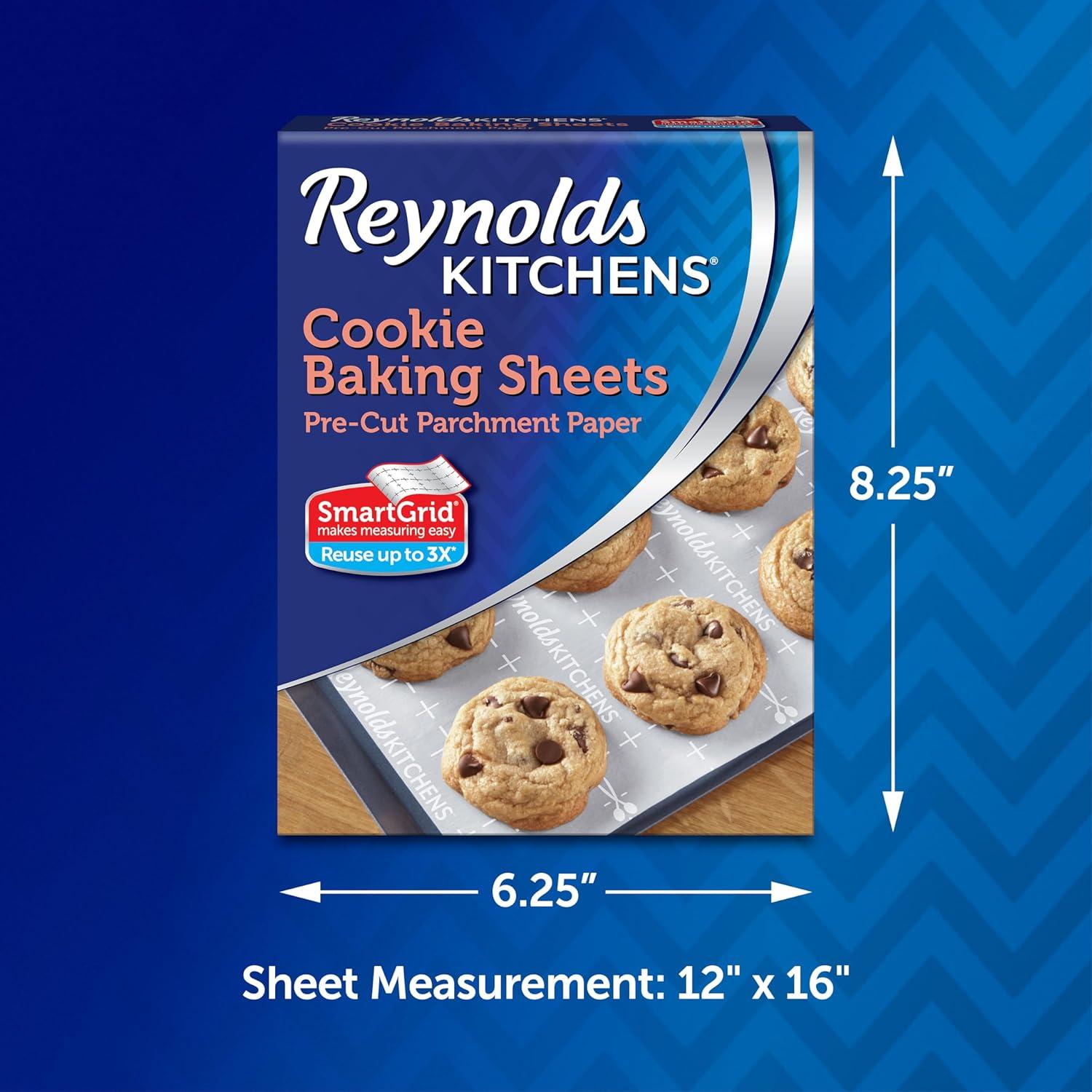 image:imageReynolds Kitchens Air Fryer Liners Disposable Unbleached Parchment Paper Sheets 50 CountBaking Sheets