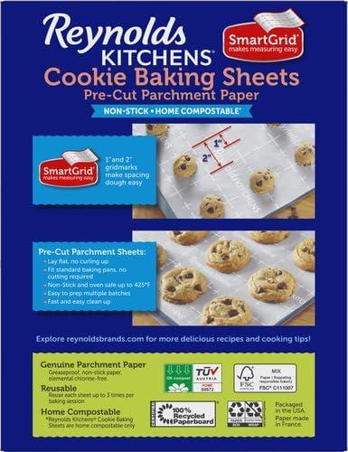 image:imageReynolds Kitchens Air Fryer Liners Disposable Unbleached Parchment Paper Sheets 50 CountBaking Sheets