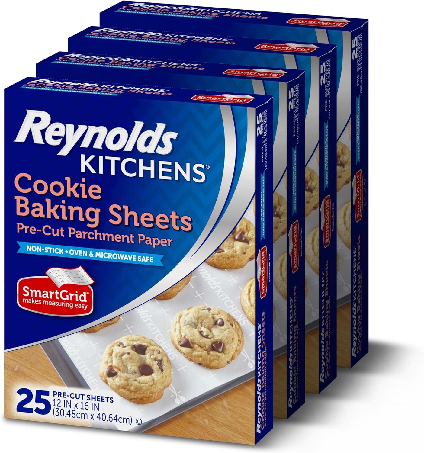 image:imageReynolds Kitchens Air Fryer Liners Disposable Unbleached Parchment Paper Sheets 50 CountBaking Sheets