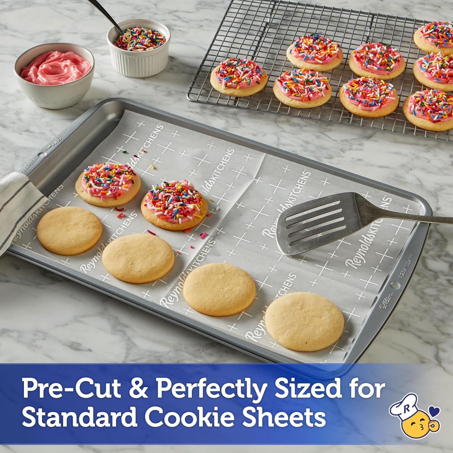 image:imageReynolds Kitchens Air Fryer Liners Disposable Unbleached Parchment Paper Sheets 50 CountBaking Sheets