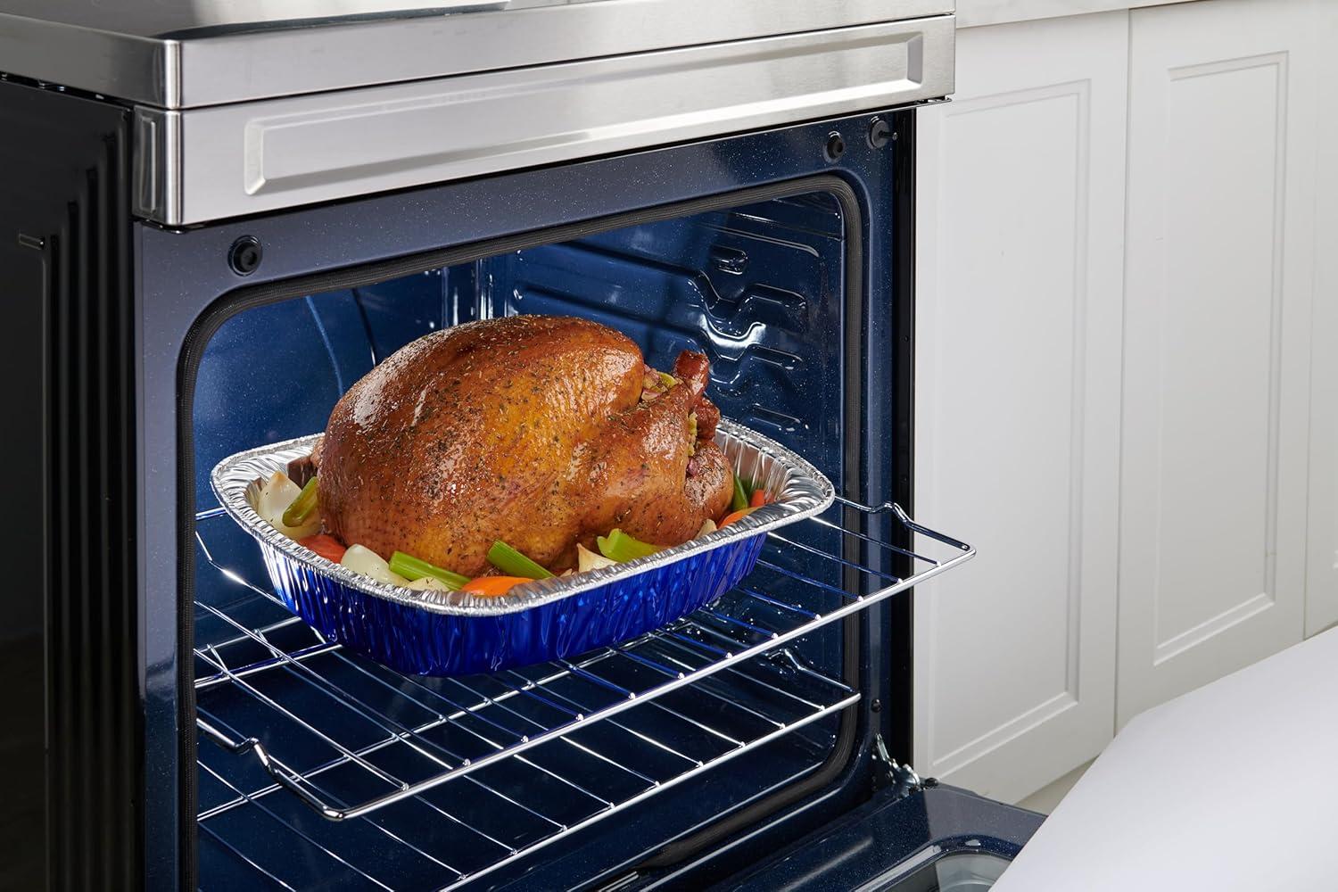 image:imageReynolds Kitchens Heavy Duty Aluminum Pans for Roasting 16 x 13 Inch 1 Count1 CT