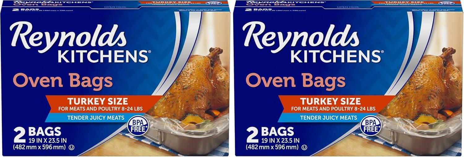 image:imageReynolds Kitchens Large Oven Bags 5 Count Pack of 12Turkey Size 8 to 24 lbs