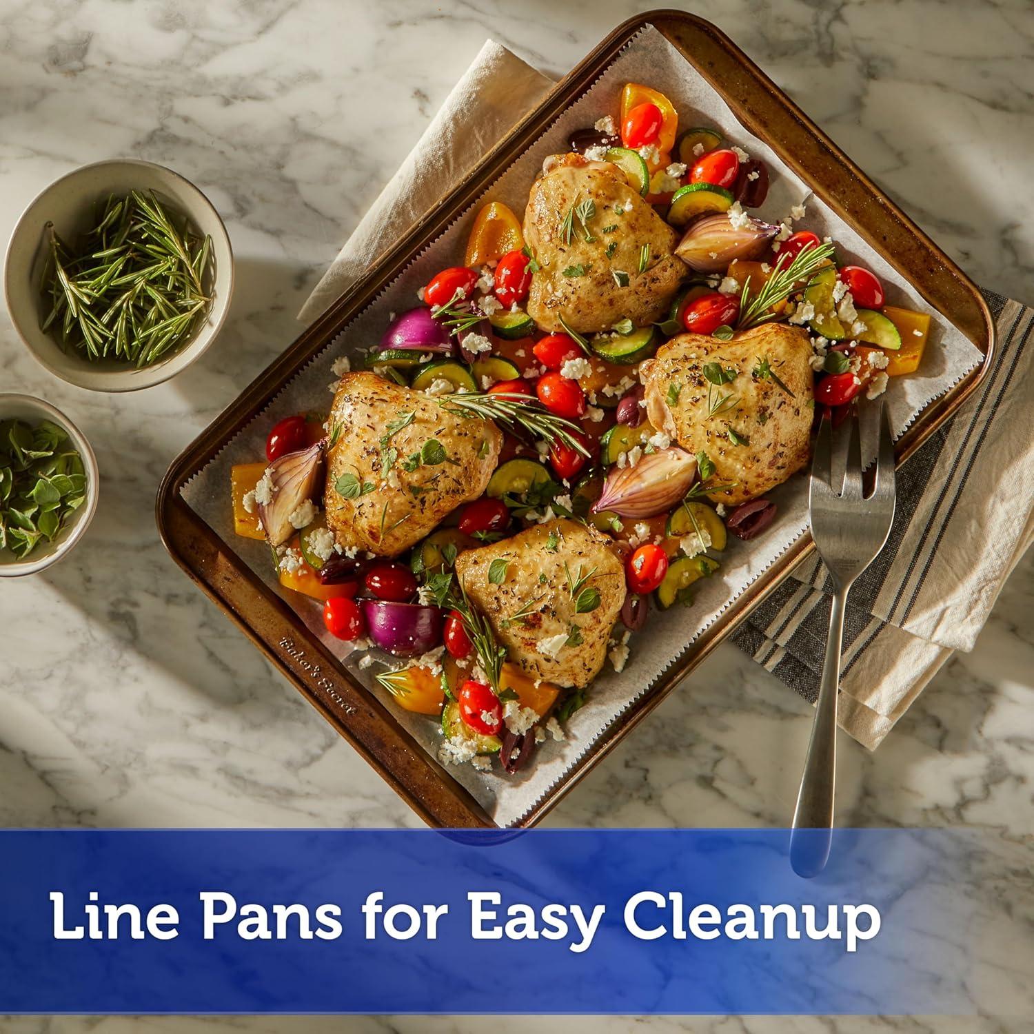 image:imageReynolds Kitchens Parchment Cooking Bags Family Size NonStick Parchment Cooking Bags for the Oven and Microwave OvenSafe up to 425 Degrees Great for Quick Family Meals NoMess Cleanup 5 PackPopUp Sheets