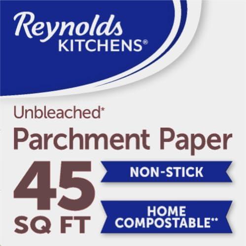 image:imageReynolds Kitchens Unbleached Parchment Paper Roll Non Stick Parchment Paper for Cooking and Baking Oven Safe up to 425 Degrees ChlorineFree 45 Feet x 12 Inches 45 Total Sq FtUnbleached