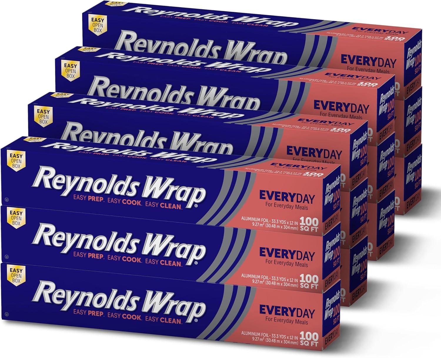 image:imageReynolds Wrap Fun Foil Embossed Aluminum Foil Roll Features a LimitedEdition Holiday Pattern for Wrapping Food Gifts and Covering Holiday Dishes 833 Yards X 12 Inches 25 Sq Ft100 Sq Ft