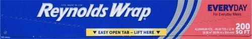image:imageReynolds Wrap Fun Foil Embossed Aluminum Foil Roll Features a LimitedEdition Holiday Pattern for Wrapping Food Gifts and Covering Holiday Dishes 833 Yards X 12 Inches 25 Sq Ft200 Sq Ft