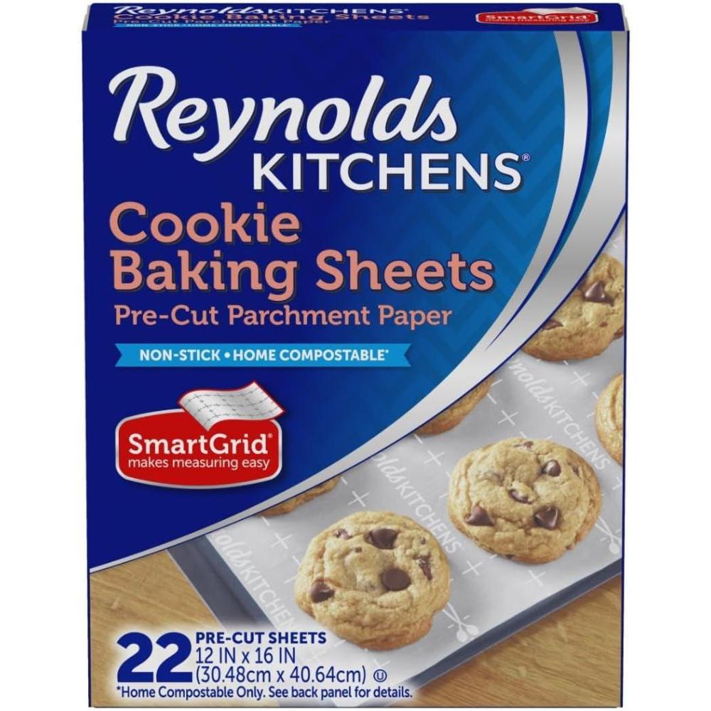 image:imageReynolds Kitchens Air Fryer Liners Disposable Unbleached Parchment Paper Sheets 50 CountBaking Sheets