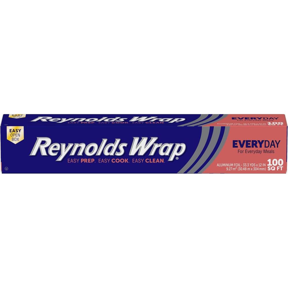 image:imageReynolds Wrap Fun Foil Embossed Aluminum Foil Roll Features a LimitedEdition Holiday Pattern for Wrapping Food Gifts and Covering Holiday Dishes 833 Yards X 12 Inches 25 Sq Ft100 Sq Ft