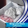 Reynolds Wrap Foodservice Aluminum Foil Roll with Built-In Cutter, Ideal for Restaurants, Catering, Cafeterias, and More, Easily Wraps Food and Lines Pans for Easy Cleanup, 1000 Square Feet(1000 Sq Ft (Pack of 1))