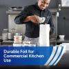 Reynolds Wrap Foodservice Aluminum Foil Roll with Built-In Cutter, Ideal for Restaurants, Catering, Cafeterias, and More, Easily Wraps Food and Lines Pans for Easy Cleanup, 1000 Square Feet(12 x 10.75 Inch)