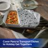 Reynolds Wrap Fun Foil, Embossed Aluminum Foil Roll, Features a Limited-Edition Holiday Pattern for Wrapping Food Gifts and Covering Holiday Dishes, 8.33 Yards X 12 Inches, 25 Sq. Ft.(Holiday Pattern)