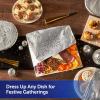 Reynolds Wrap Fun Foil, Embossed Aluminum Foil Roll, Features a Limited-Edition Holiday Pattern for Wrapping Food Gifts and Covering Holiday Dishes, 8.33 Yards X 12 Inches, 25 Sq. Ft.(Festive Foil)