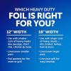 Reynolds Wrap Heavy Duty Aluminum Foil, Heavy Duty Foil Aluminum Roll, Thick Foil for Added Strength, With Easy Open and Close Secure Tab, Extra Wide, 37.5 Sq. Ft.(130 Sq Ft)