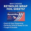 Reynolds Wrap Pre-Cut Pop-Up Aluminum Foil Sheets, 14 x 10.25 Inches, 50 Sheets (Pack of 5), 250 Total(50 Sheets (Pack of 5))