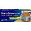 Reynolds Kitchens Slow Cooker Liners, Regular (Fits 3-8 Quarts), 4 Count (Pack of 12), 48 Total(4 Count (Pack of 12))