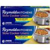 Reynolds Kitchens Slow Cooker Liners, Regular (Fits 3-8 Quarts), 4 Count (Pack of 12), 48 Total(6 Count (Pack of 2))