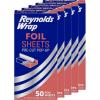 Reynolds Wrap Pre-Cut Pop-Up Aluminum Foil Sheets, 14 x 10.25 Inches, 50 Sheets (Pack of 5), 250 Total(50 Sheets (Pack of 5))