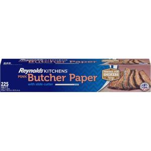 Reynolds Kitchens Butcher Paper for Smoking Meat with Slide Cutter, Pink, 75 Square Feet(225 Sq Ft)