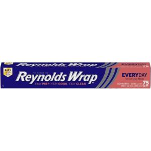Reynolds Wrap Everyday Strength Aluminum Foil, 75 Square Feet